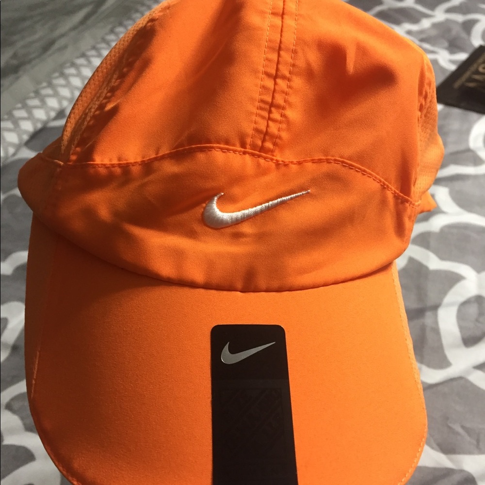 Orange Nike hat